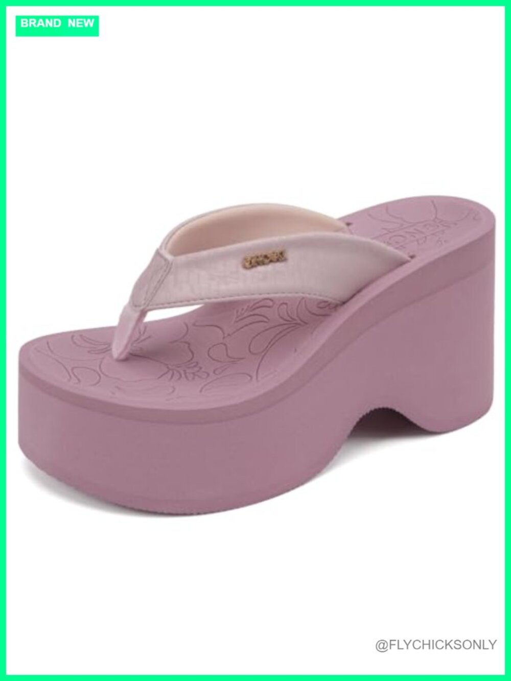 ONCAI Women's Platform Chunky Sandals Arch Support Wedge Flip Flops